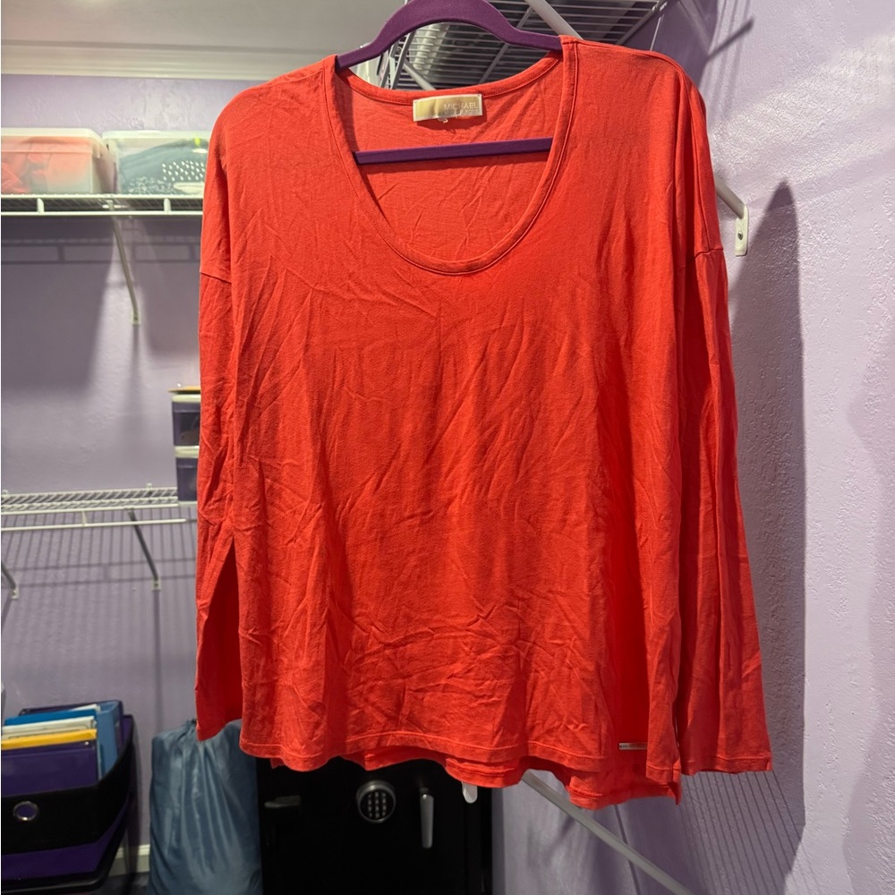 M KORS, comfy, orange, like new